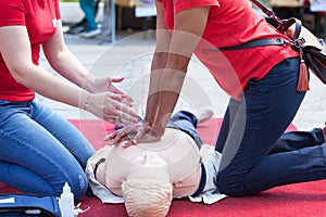 First aid and CPR class photo