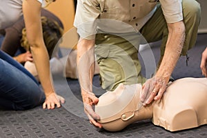 First aid CPR seminar.