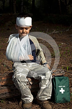 First Aid in the Forest photo