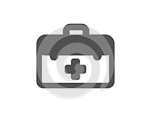 First aid icon. Medicical kit sign. Pharmacy medication. Vector