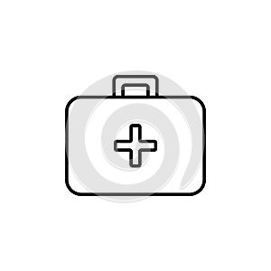 First aid Icon in trendy flat style isolated on grey background. Medical symbol for your web site design, logo, app, UI