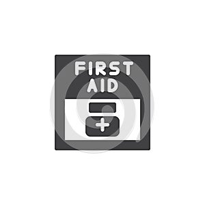 First aid icon vector