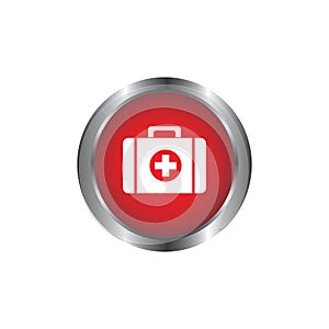 First aid icon vector design isolated on white background
