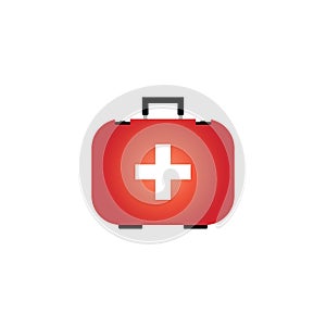 First aid icon on white background