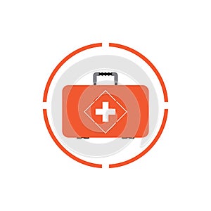 First aid icon on white background