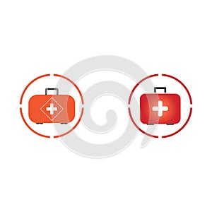 First aid icon on white background