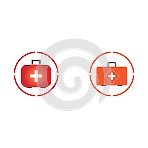 First aid icon on white background