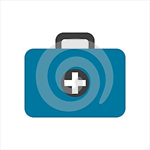 First aid kit icon on a white background. EPS10