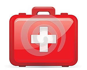 First aid kit isolated