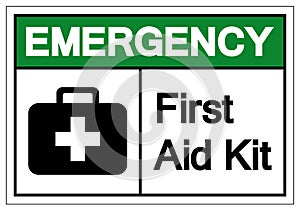 First Aid Kit Symbol Sign, Vector Illustration, Isolate On White Background Label. EPS10