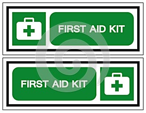 First Aid Kit Symbol Sign, Vector Illustration, Isolated On White Background Label .EPS10