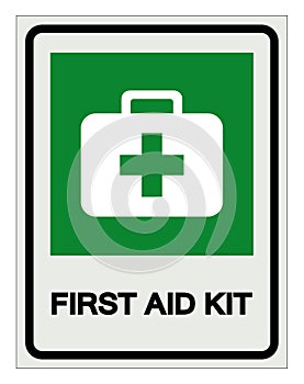 First Aid Kit Symbol Sign, Vector Illustration, Isolated On White Background Label .EPS10