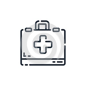 first aid kit vector icon. first aid kit editable stroke. first aid kit linear symbol for use on web and mobile apps, logo, print