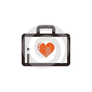 First aid kit. Vector illustration decorative design