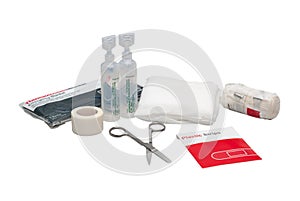 First aid medical supplies