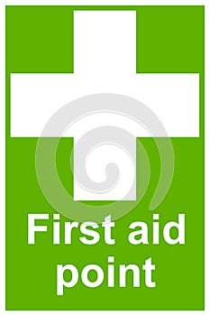 First aid point sign