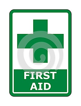 First aid sign illustration