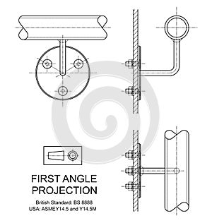 First Angle Orthographic Projection