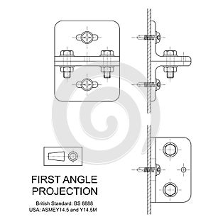 First Angle Orthographic Projection