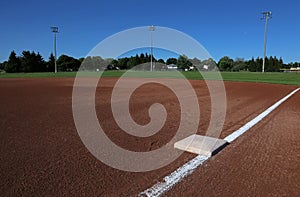 First Base on a Baseball Field