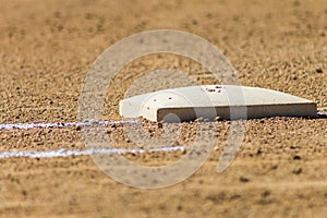 First base on softball field