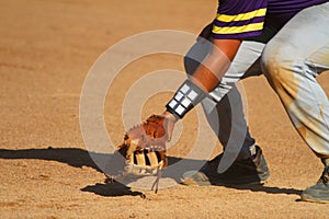 First Baseman Ready for Action photo