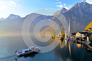 First Boat to Hallstatt