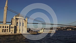First Bosporus Bridge and Ortakoy Mosque in Istanbul