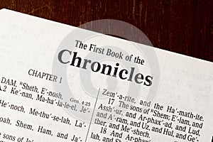 First Chronicles Title Page Close-Up