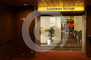 First Class Business Lounge area in the airport