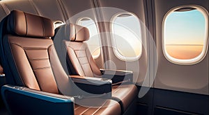 First-class business luxury seats for vacations corporate