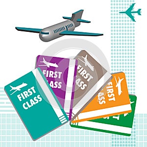 First class plane tickets