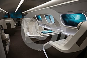 First class seats. Generate Ai