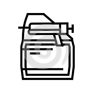 first coat primer line icon vector illustration