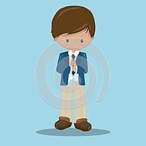 first communion boy brown 15