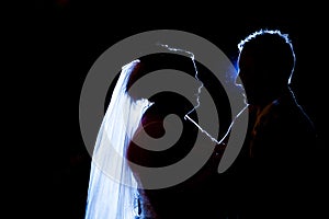 First dance silhouette