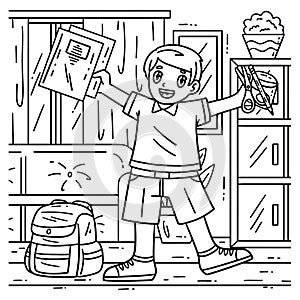 First Day of School Child School Supplies Coloring