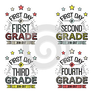 First Day of School Signs.