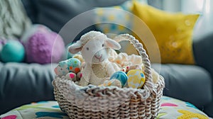 First Easter Basket with Sensory Toys and Teething Rings