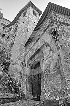 First gate to the Orava Castle, Oravsky Podzamok, Slovakia, Europe