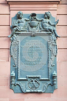 First German Parliament Epitaph - St Paul's Church