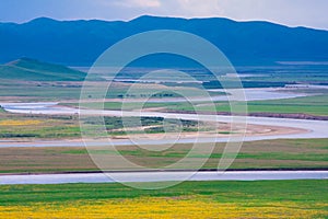 The first giant U-turn of Yellow River