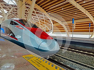 The first high-speed train in Indonesia