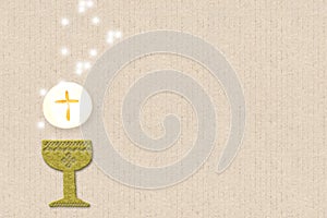 First holy Communion, background for card invitations