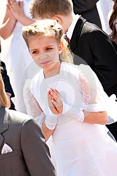First Holy Communion girl