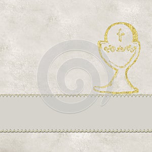 First holy communion invitation background