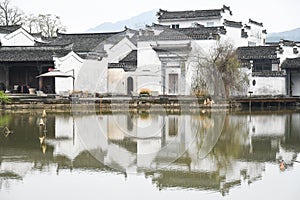 Chinese traditional Hui Style ancient architecture photo