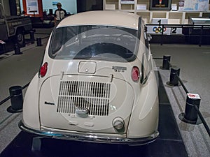 The First Japanese Light Car Subaru 360 at Edo-Tokyo Museum, Japan