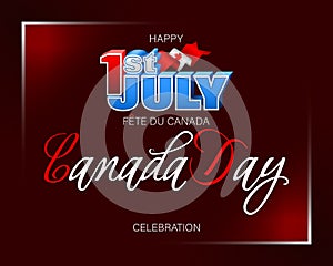 First July, Canada day, celebration