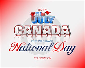 First July, Canadian national holiday, celebration